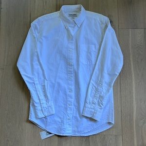 American Apparel White Oxford Button Down Shirt